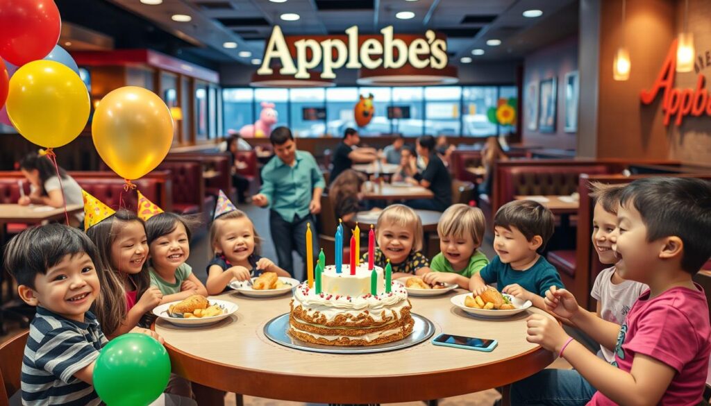 Applebee's kid-friendly restaurant birthday celebration