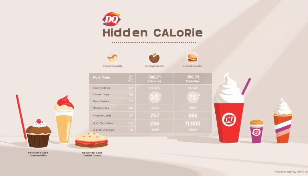 Dairy Queen Hidden Calories Infographic
