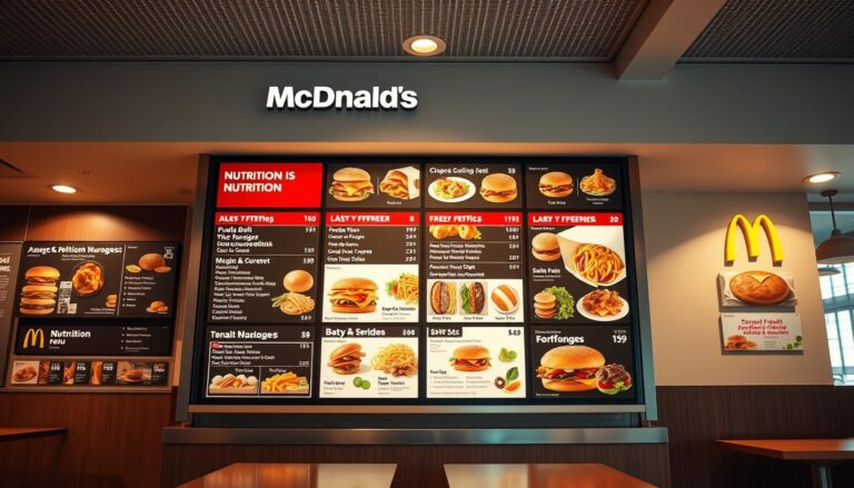 McDonald's Nutrition Menu