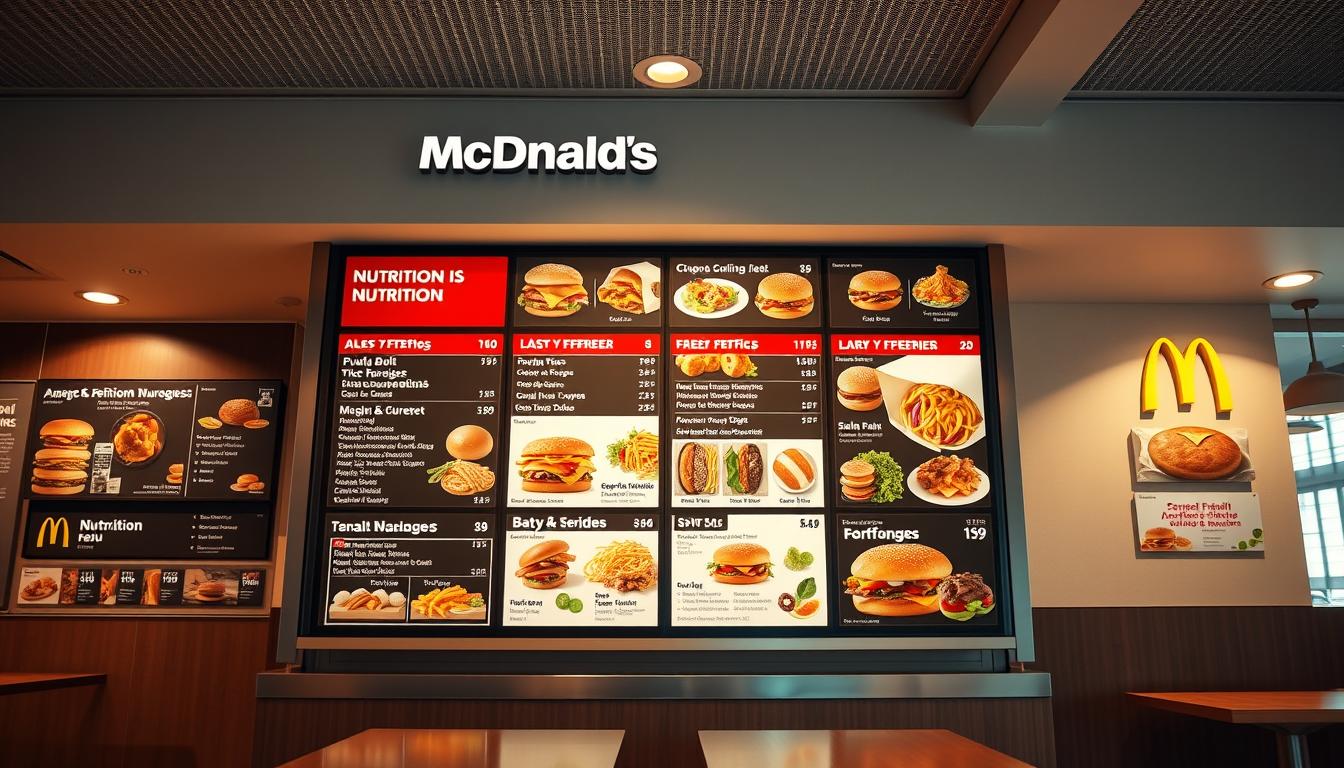 McDonald's Nutrition Menu
