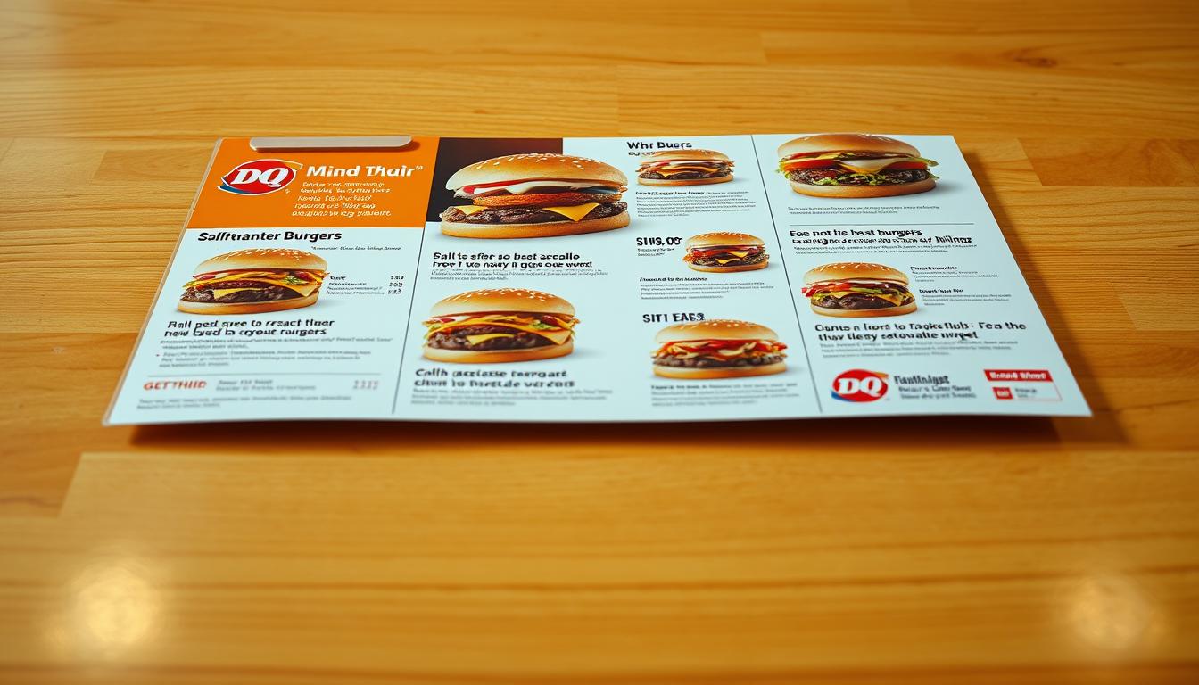 dairy queeen burger menu