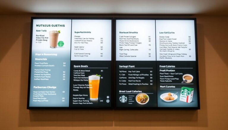 starbucks nutrition menu