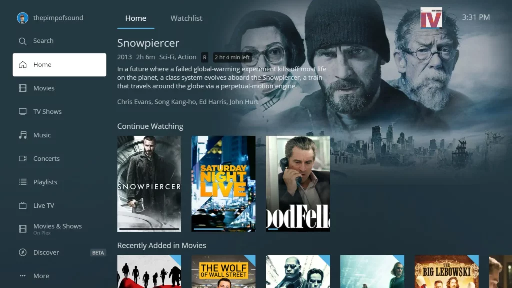 Personal media server organizing lawfully acquired movie files for playback on home devices.